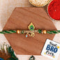 Designer Rakhi with Roli Chawal Pack and Fridge Magnet